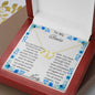 Everlasting Love Necklace in 10k Gold and in a Mahogany Box Angle 6