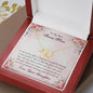 Everlasting Love Necklace up close angled to right