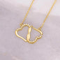 everlasting love necklace up close