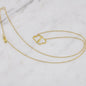 everlasting love necklace on a marble table