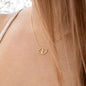 everlasting love necklace on model's front neck