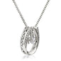 lucky in love necklace showing the thickness