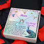 Lucky In Love Necklace in two-tone box angled right