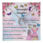 white gold lucky in love necklace in two-tone box