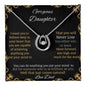 Lucky In Love Necklace with a white gold charm in a two-tone box angle 1
