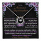 white gold lucky in love necklace in two-tone box