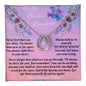 white gold lucky in love necklace in two-tone box