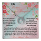 white gold lucky in love necklace in two-tone box