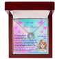 lucky in love necklace mahogany box