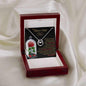 lucky in love necklace in luxury box