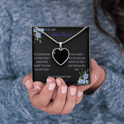 a polished stainless steel photo upload personalized heart pendant necklace showing empty pendant.