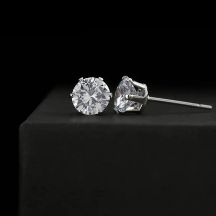 Cubic Zirconia Earrings on a black table