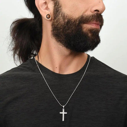 Cross on Ball Chain Necklace