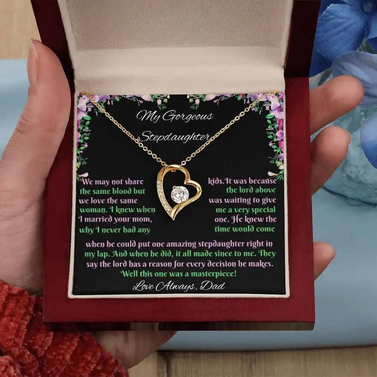 Forever Love Necklace for gorgeous STEPDAUGHTER from DAD