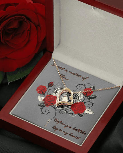 forever love necklace in a soft box