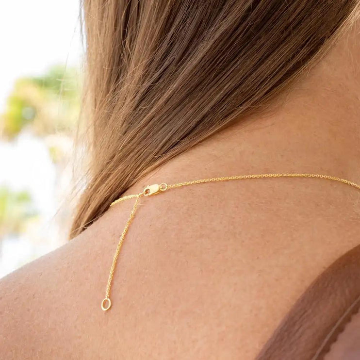 everlasting love necklace showing adjustment clasp