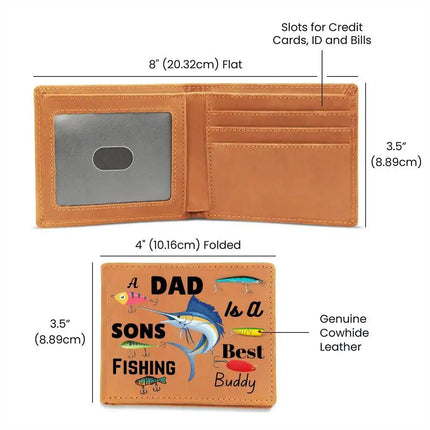 Graphic Leather Wallet.