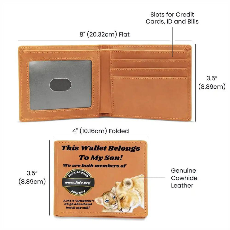 Graphic Leather Wallet