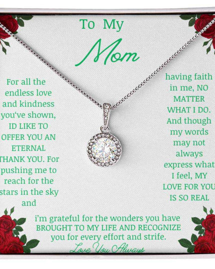 Eternal Hope Necklace with a white gold pendant in a two-tone box angle 1