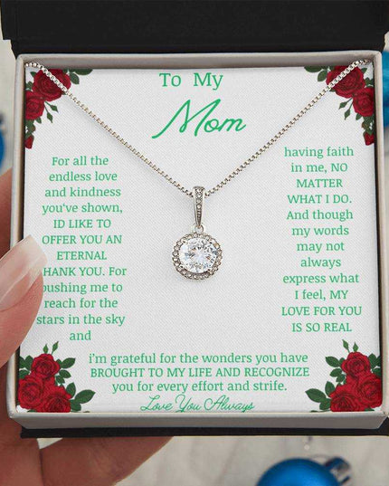 Eternal Hope Necklace with a white gold pendant in a two-tone box angle 2