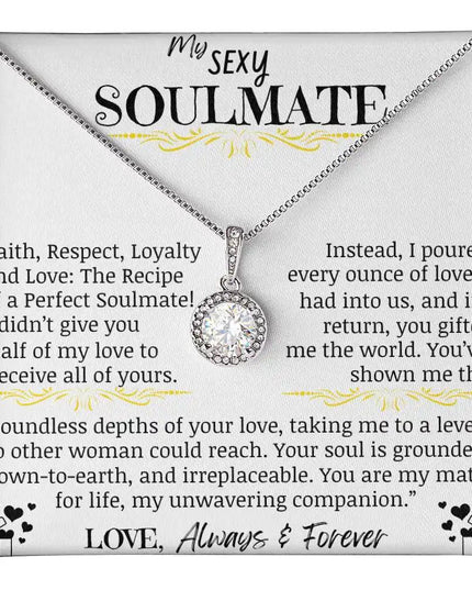 a eternal hope necklace up close.