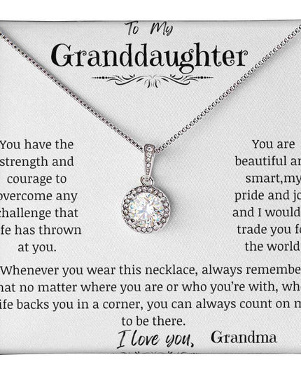 a eternal hope necklace up close