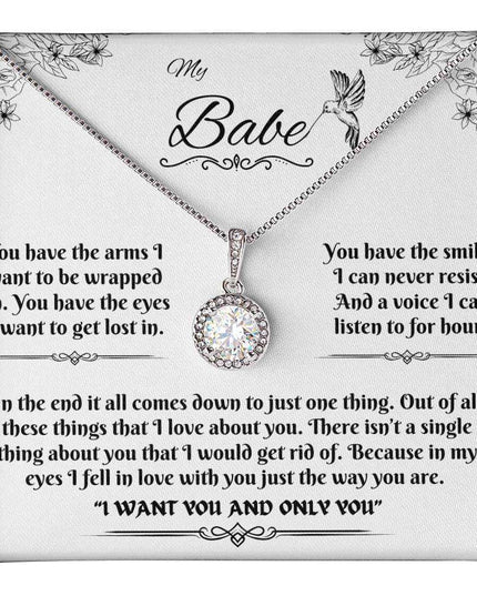 eternal hope necklace in a soft box