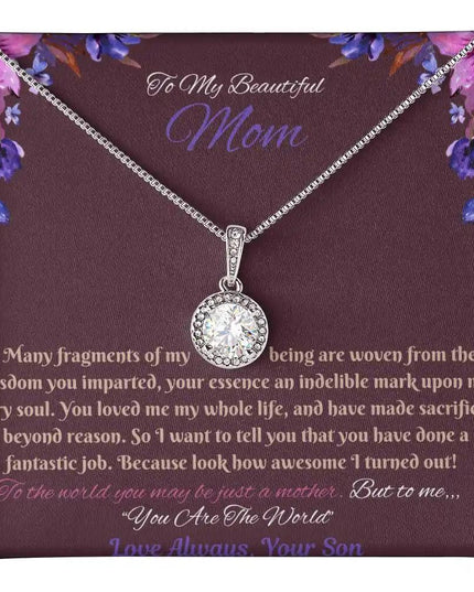 eternal hope necklace in a soft box