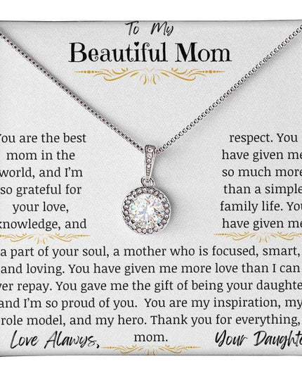 a eternal hope necklace up close