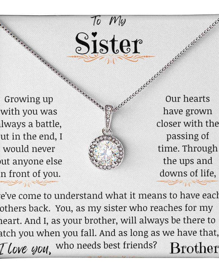 a eternal hope necklace up close