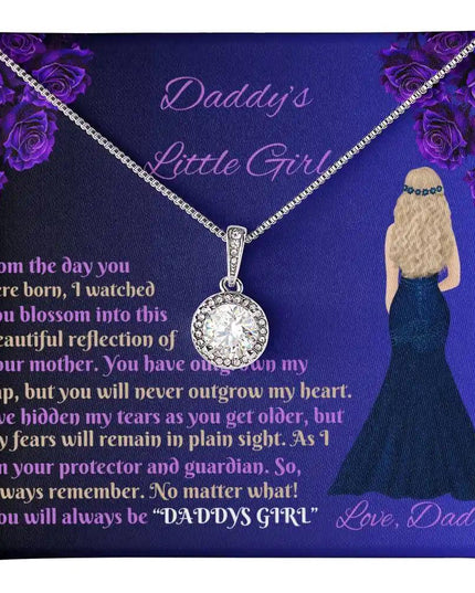 white gold eternal hope necklace in a two-tone box