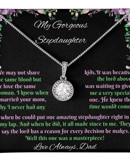 white gold eternal hope necklace in a two-tone box