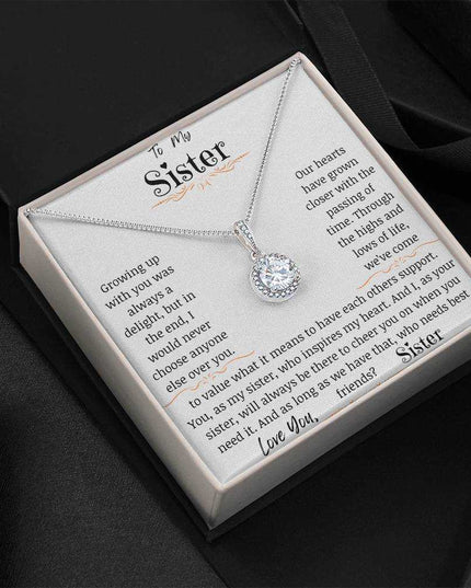 a eternal hope necklace angled to left