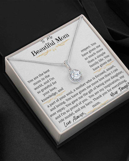 a eternal hope necklace angled left