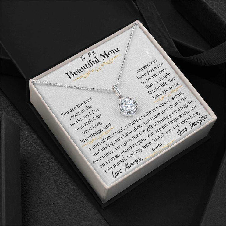 a eternal hope necklace angled left