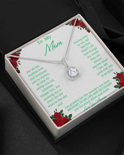 Eternal Hope Necklace with a white gold pendant in a two-tone box angle 4