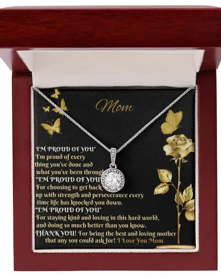 eternal hope necklace in mahogany box