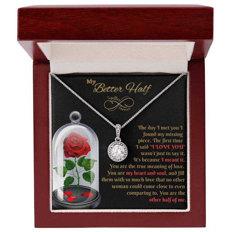 eternal hope necklace in a luxury box