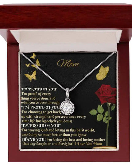 eternal hope necklace in mahogany box