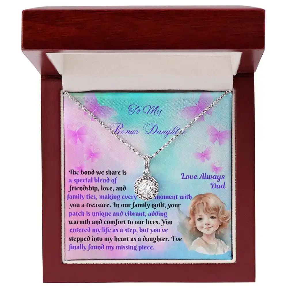 white gold eternal hope necklace mahogany box