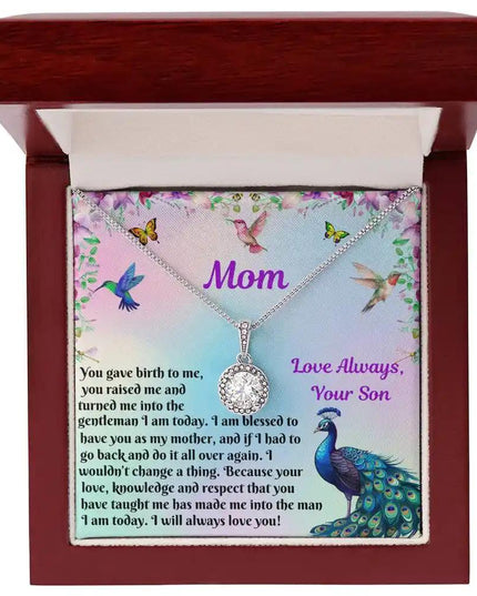 eternal hope necklace in mahogany box