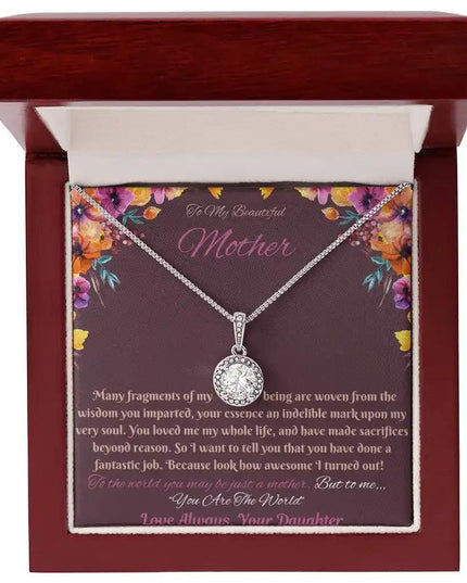 eternal hope necklace in mahogany box