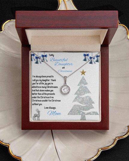 eternal hope necklace in luxury box on a white shell