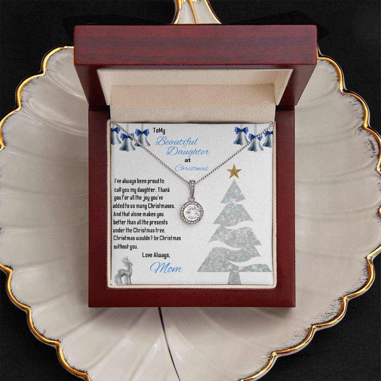 eternal hope necklace in luxury box on a white shell