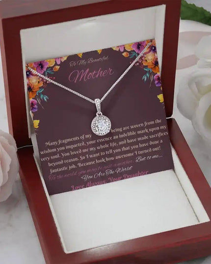 eternal hope necklace in mahogany box