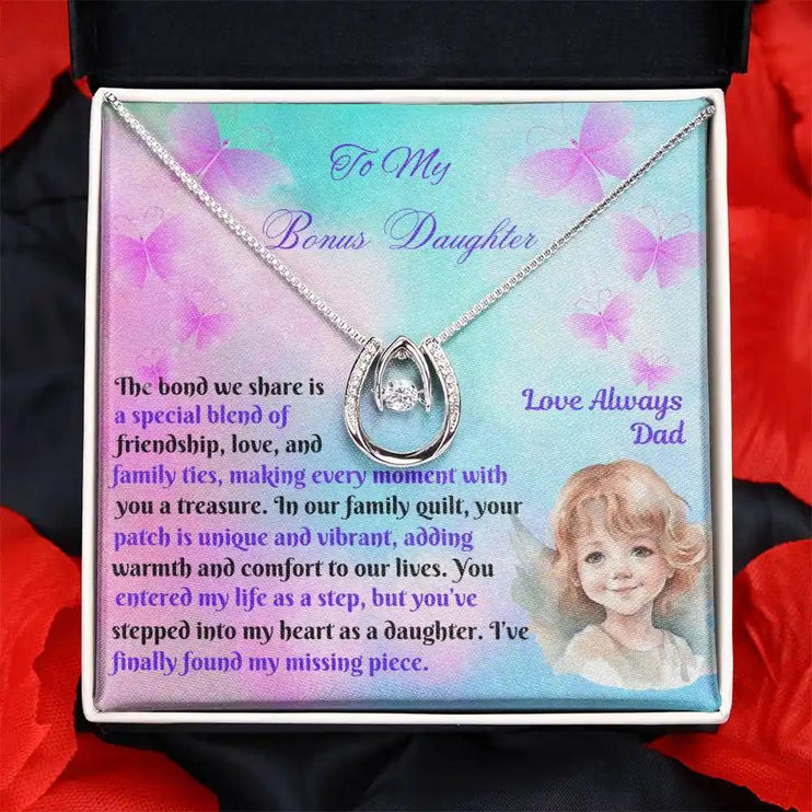 lucky in love necklace two-tone box
