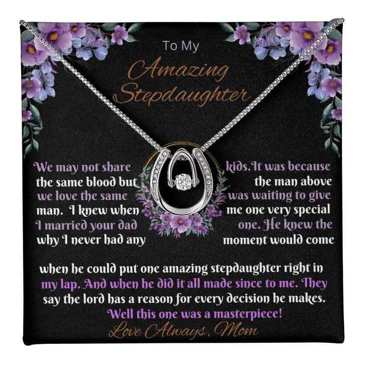 white gold lucky in love necklace in two-tone box