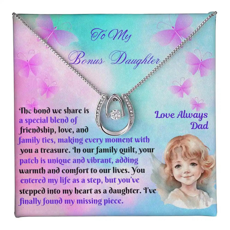 lucky in love necklace two-tone box