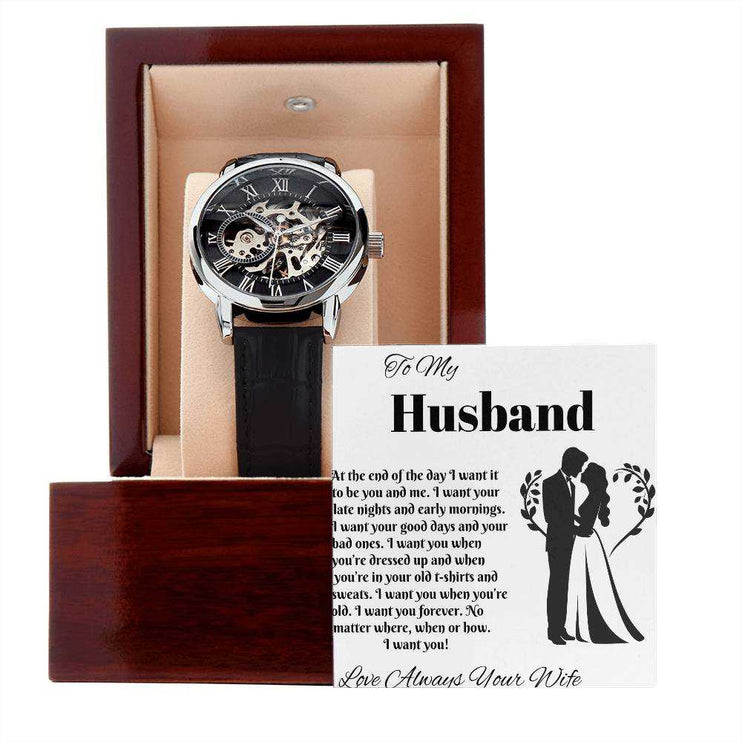 Men's Openwork Watch for Husband