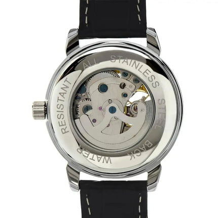 mens openwork watch backside